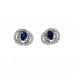 Brincos OURO Safira e Diamantes 115311