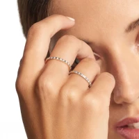 Anel LECARRÉ Diamantes Ouro 18k GA076OA