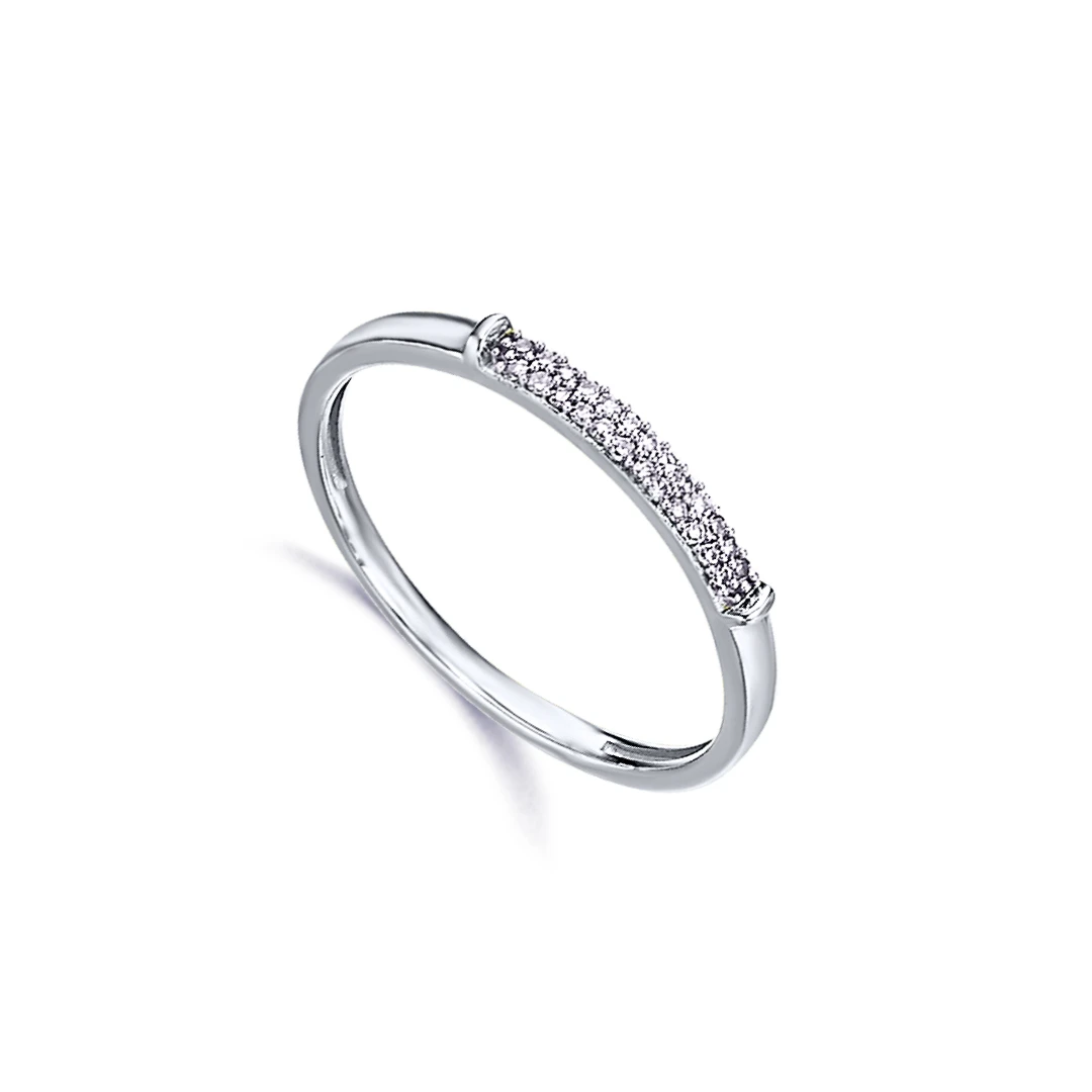Anel LECARRÉ Diamantes Ouro 18k GA082OB