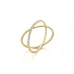 Anel LECARRÉ Diamantes Ouro 18k GA106OA