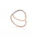 Anel LECARRÉ Círculo Diamantes Ouro 18k GA107OR