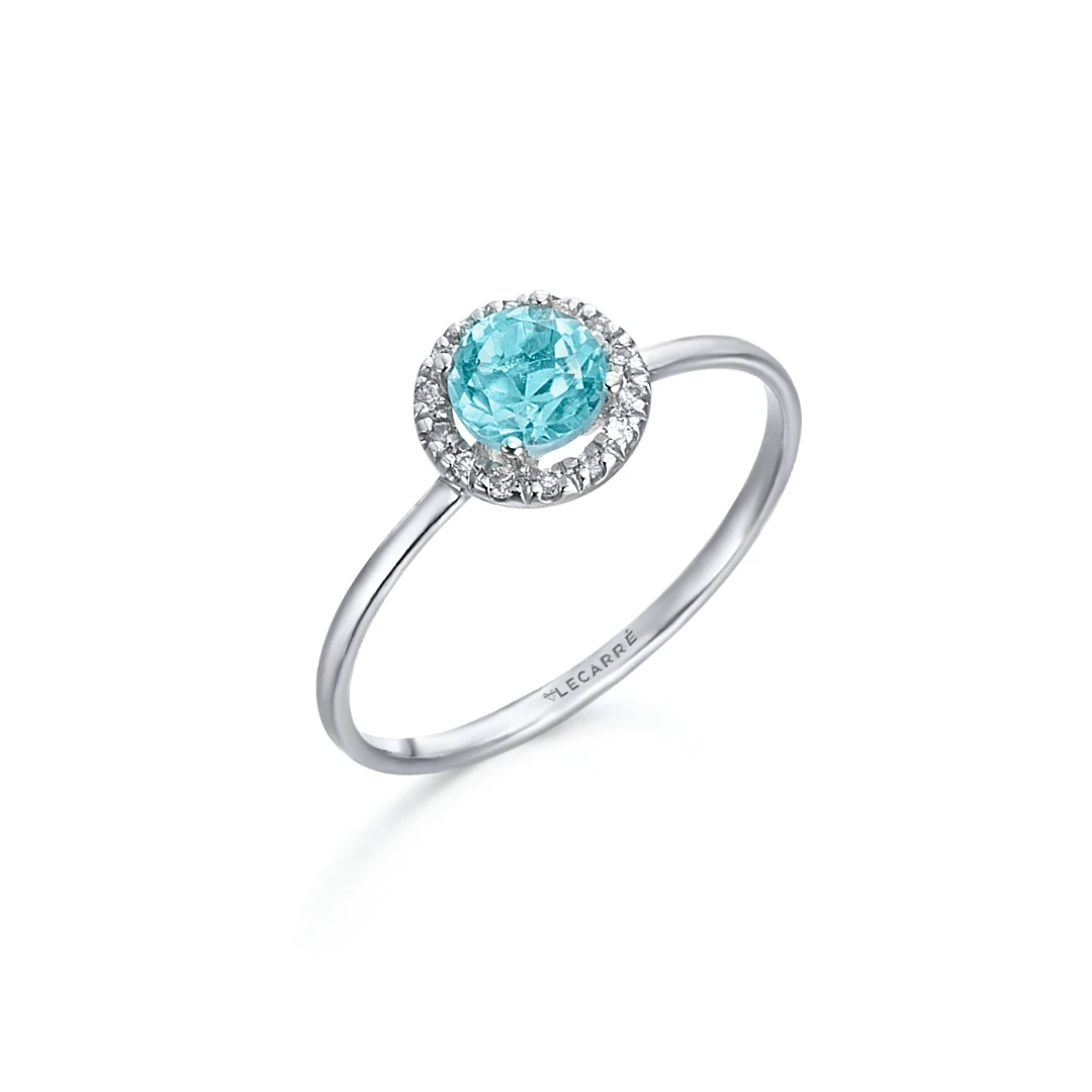 Anel LECARRÉ Topázio e Diamantes Ouro 18k GA121OB