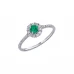 Anel LECARRÉ Esmeralda e Diamantes Ouro 18k GA135ES