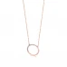 Colar LECARRÉ Círculo Diamantes Ouro 18k GD108OR