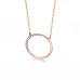 Colar LECARRÉ Círculo Diamantes Ouro 18k GD108OR