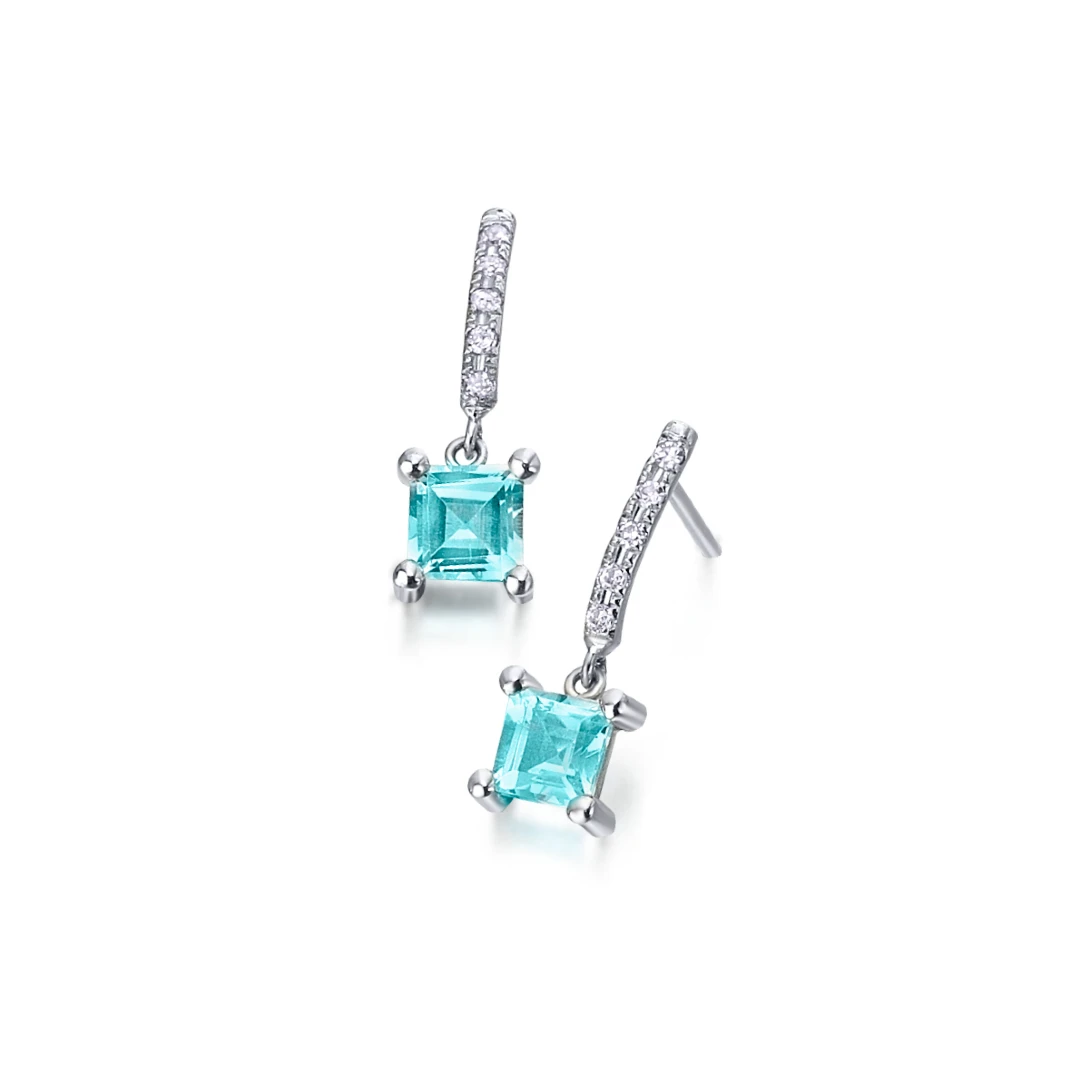 Brincos LECARRÉ Topázio e Diamantes Ouro 18k GB147OB