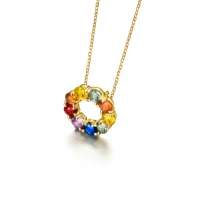 Colar LECARRÉ Safiras Ouro 18k GD021OA