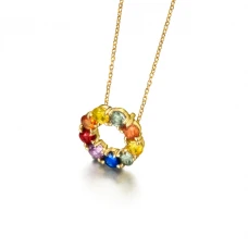 Colar LECARRÉ Safiras Ouro 18k GD021OA