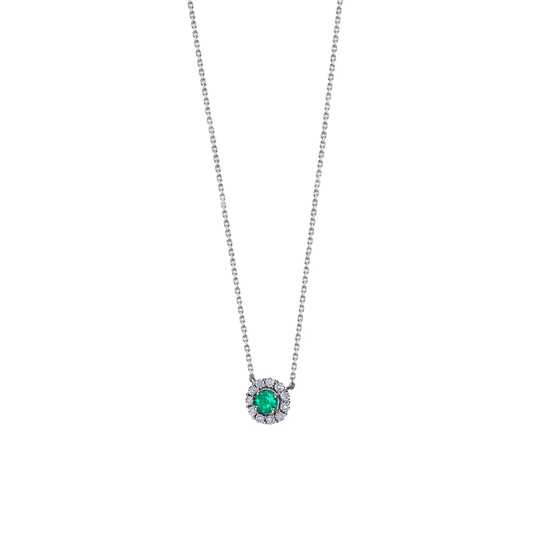 Colar LECARRÉ Esmeralda e Diamantes Ouro 18k GD137ES