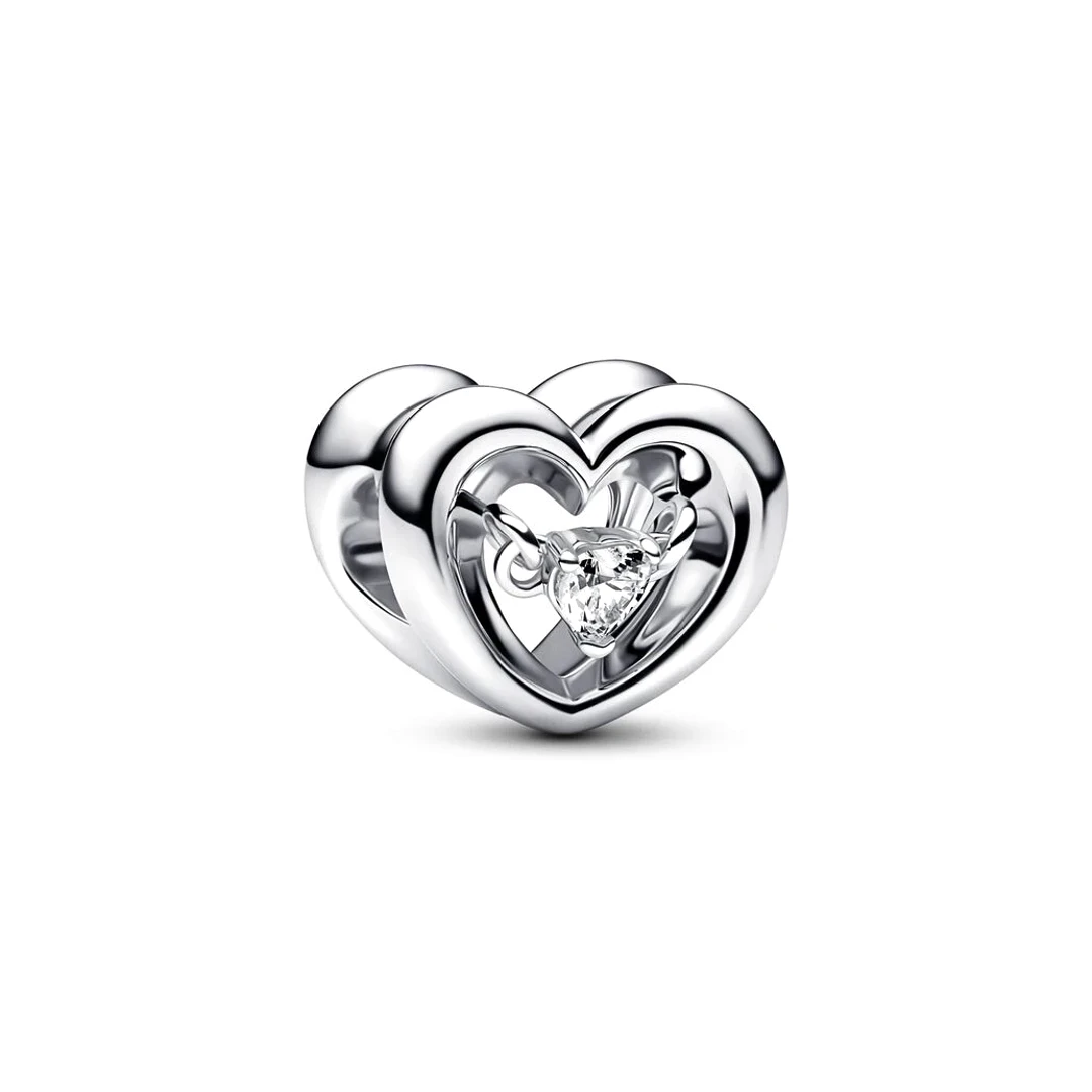 Conta PANDORA Radiant Heart and Floating Stone 792493C01