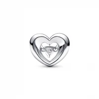 Conta PANDORA Radiant Heart and Floating Stone 792493C01