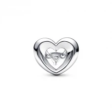 Conta PANDORA Radiant Heart and Floating Stone 792493C01