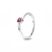 Anel PANDORA Red Tilted Heart 199267C01-54