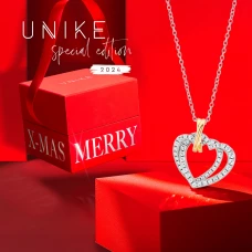 Colar UNIKE Special Edition Double Heart UK.CL.1204.0320