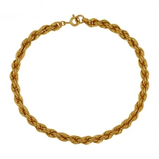 Pulseira OURO Malha Corda 12305