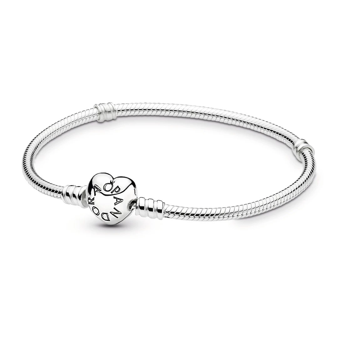 Pulseira PANDORA Moments Silver Heart 590719-18