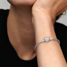 Pulseira PANDORA Moments Heart 590727CZ-17