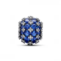 Conta PANDORA Redonda Azul Pavé 792630C02