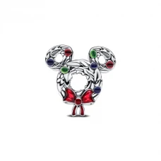 Conta PANDORA Disney Coroa de Natal Mickey 793531C01