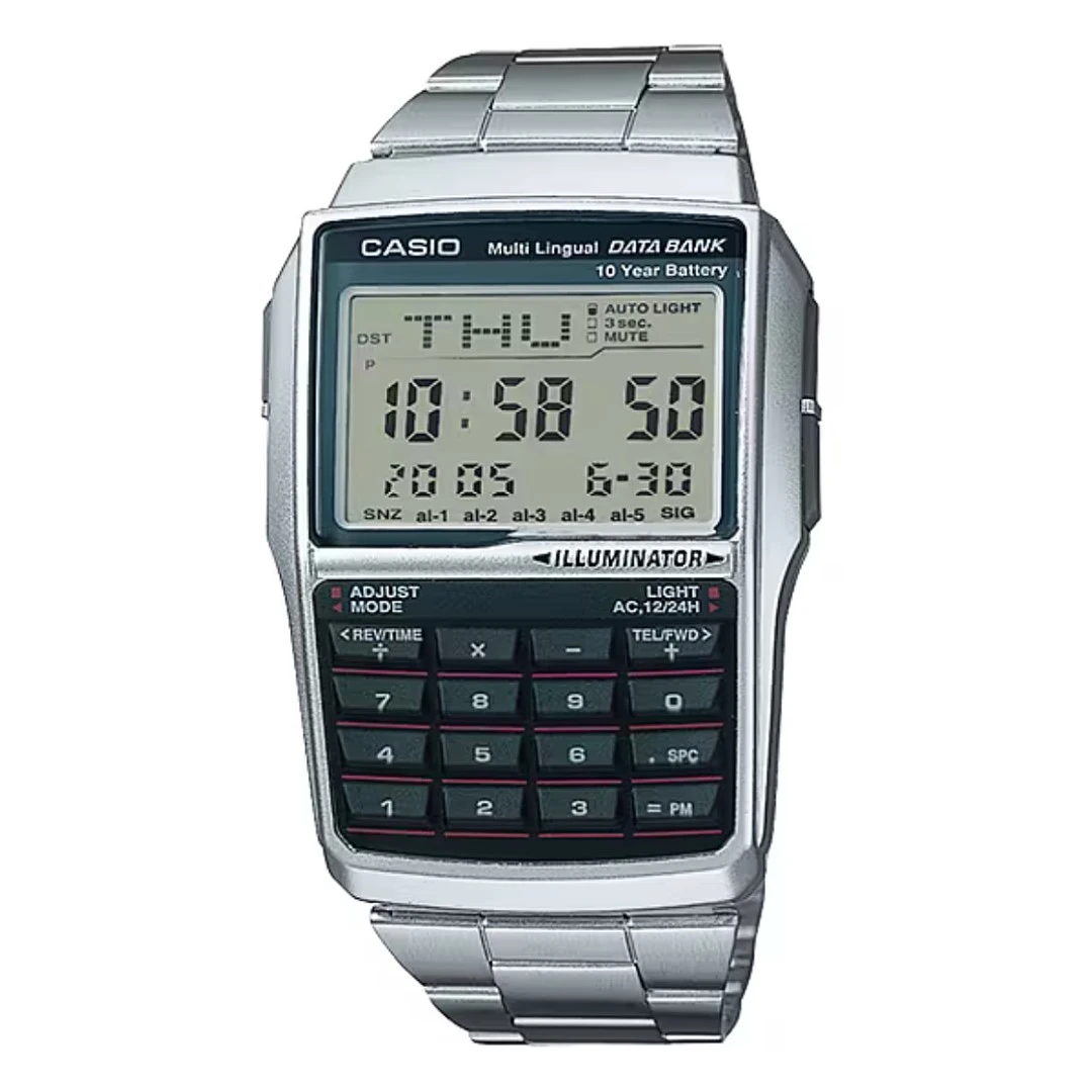 Relógio CASIO Vintage Databank Calculator DBC-32D-1AES