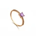 Anel LECARRÉ Ametista e Diamantes Ouro 18k GA016OR.13