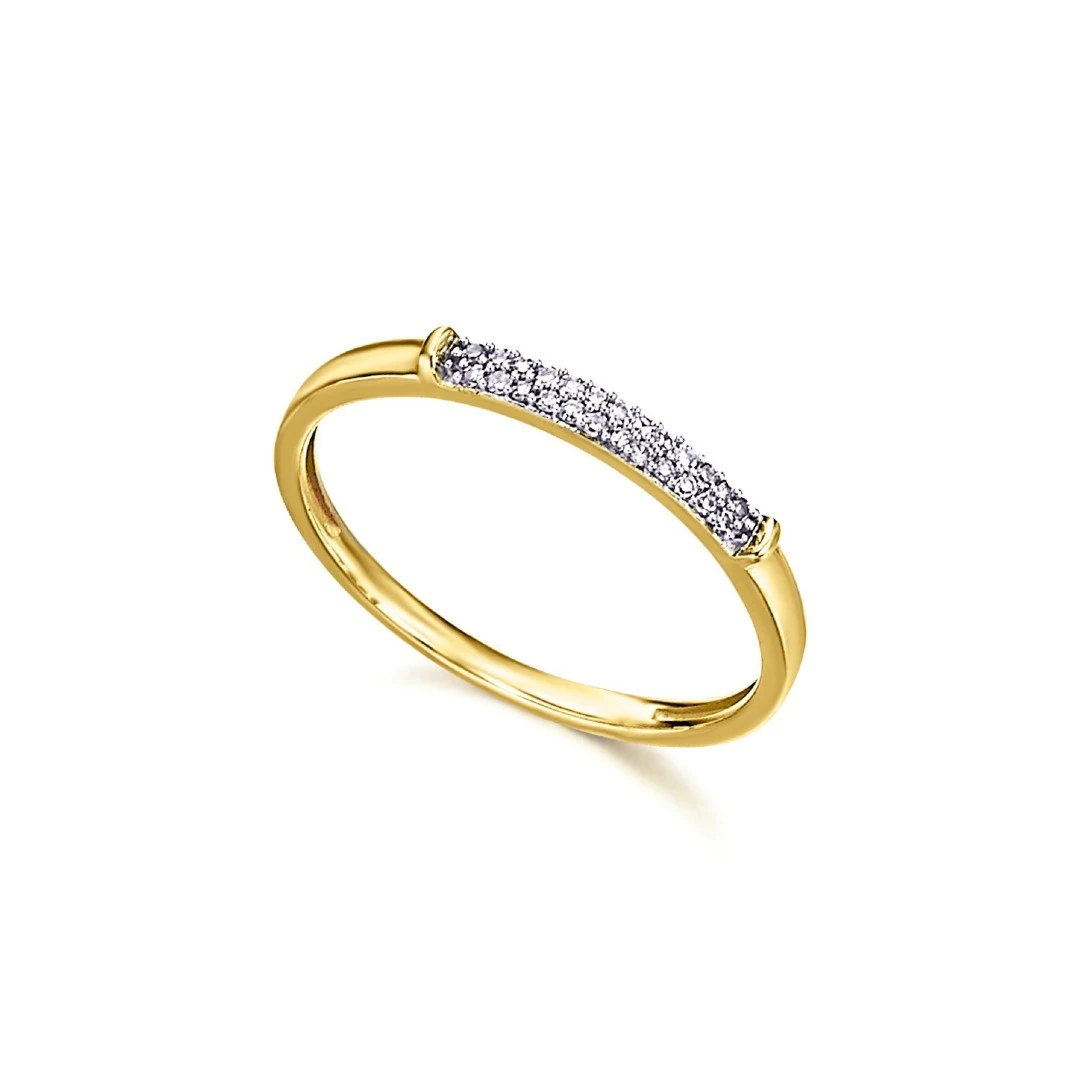 Anel LECARRÉ Diamantes Ouro 18k GA082OA.13