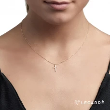 Colar LECARRÉ Cruz Diamantes Ouro 18k GD039OA.00