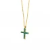 Colar LECARRÉ Cruz Esmeraldas Ouro 18k GD101OA.ES