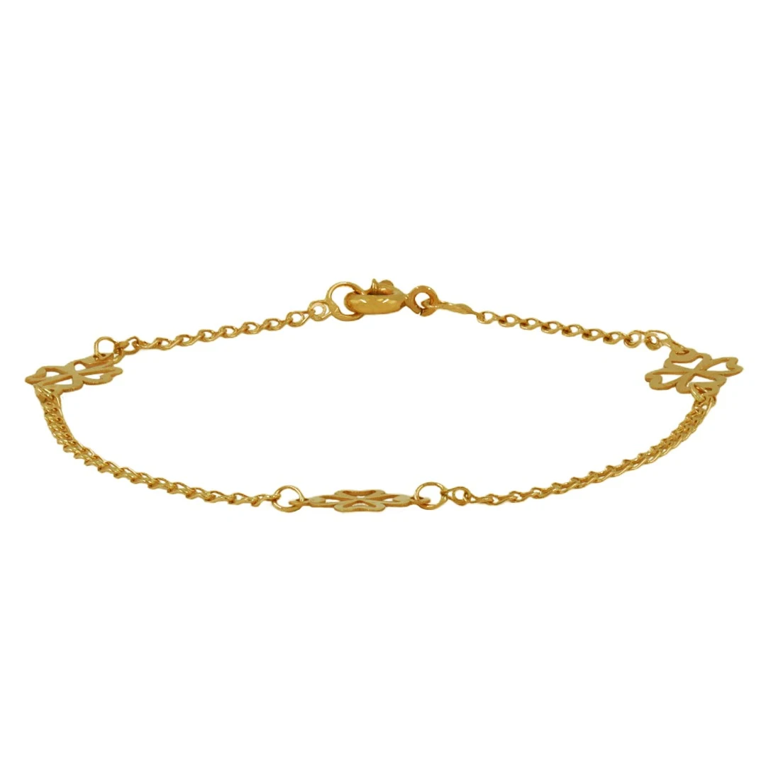 Pulseira OURO Criança Trevo 12153