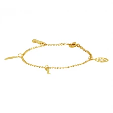 Pulseira OURO Criança Amuletos 14616