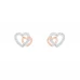 Brincos UNIKE Classy Two Hearts UK.BR.1204.0151