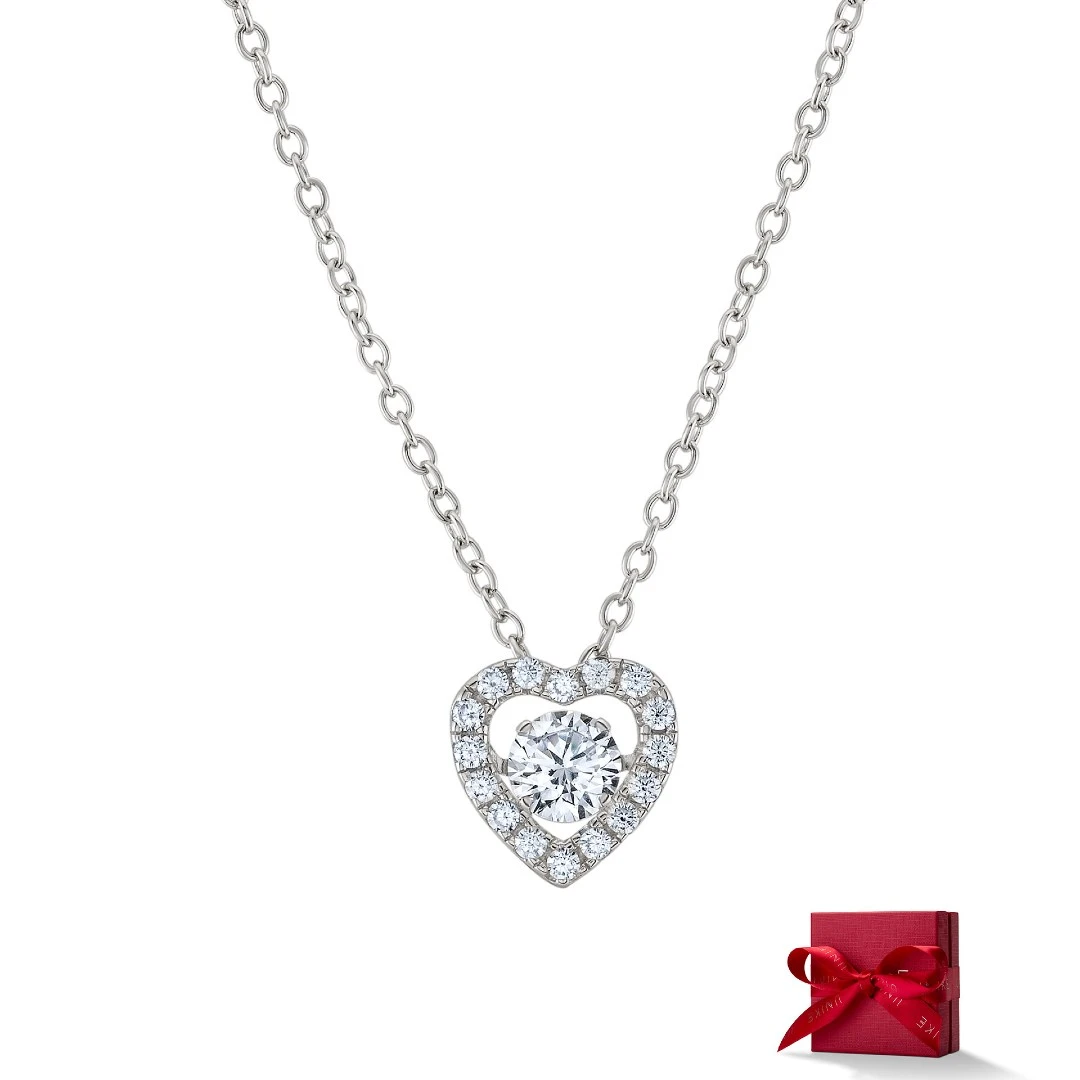 Colar UNIKE Valentines Day Solitaire Heart UK.CL.1204.0324