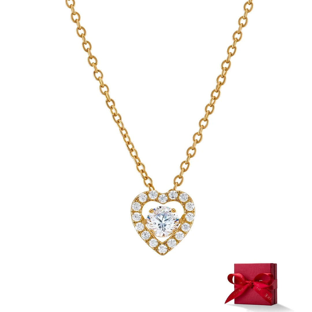 Colar UNIKE Valentines Day Solitaire Heart UK.CL.1204.0325